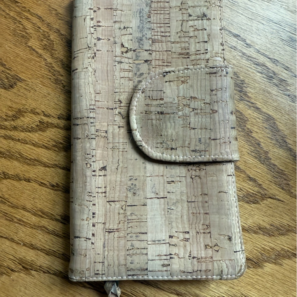 Cork Wallet with Mod Bird Design